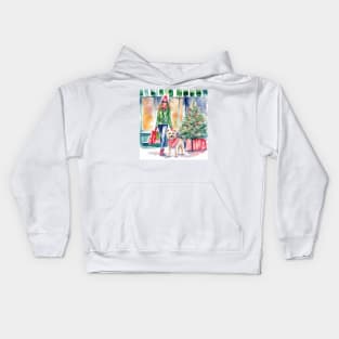 Christmas shopping with best friend Kids Hoodie